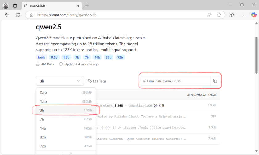 Версії моделі qwen2.5 для завантаження