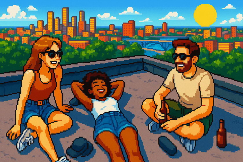 Зображення у стилі 16-бітної відеогри